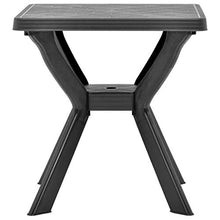 vidaXL Tavolo da Bistrot Antracite 70x70x72 cm in Plastica