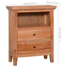 vidaXL Armadietto 60x30x75 cm in Legno Massello di Mogano