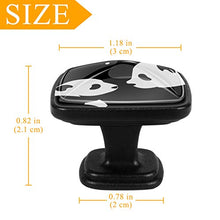 Due simpatici panda Pomelli per Porta Set di 4 Pomelli per Mobili Manopole per Cassetti Cucina Armadio Vetro