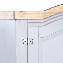 Armadio in Legno di Pino Messicano Corona Range 2 Porte Grigio