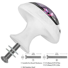 Maniglie per cassetti Manopole per cassetti Manopole rotonde Confezione da 4 per armadietto, cassetti, cassettiere, cassettiere ecc - ColHair Unicorn