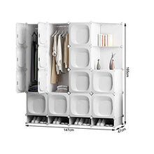 Cassapanche GGJIN Armadio stratificato Bianco Combinazione della Stanza Camera da Letto dello Studente di College Montaggio Semplice Push-Pull Moderna