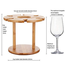 YAeele. Legno Wine Rack, di Legno di bambù Governo del Vino Creativo semplicità Governo del Vino, 6 Rack
