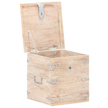 Tidyard Cassa Legno 40x40x40 cm in Legno Massello di Acacia