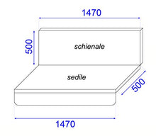 Stiliac 9411T312 Set Cuscini Ricambio per dondolo 3 posti, Rigato Bianco/verde, 150x55x6 cm