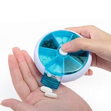 Maniny Scatola per Pillole da 7 Giorni Rotondo portapillole organizzatore plastica con 7 Scomparti Dispenser