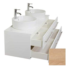 Mobile bagno Novum XL rovere chiaro con doppio lavabo