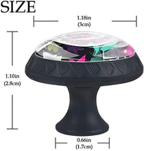 Motivo a stelle bianco blu rosato di Ink Art Pomelli per Porta Set di 4 Pomelli per Mobili Manopole per Cassetti Cucina Armadio Vetro
