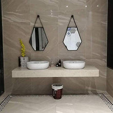 Chenbz Specchio per Il Trucco Semplice Esagonale, Muro per Il Bagno Specchio Creativo Specchio da Bagno Specchio da Bagno a Muro Specchio da Parete
