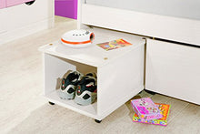 Esidra Beacon Letto con Vani Contenitore e Casetti, Bianco, Singolo, 97x206x70 cm, vetro