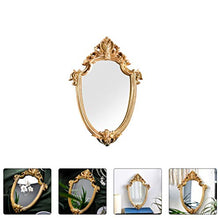 WINOMO Retro Hanging Specchio Trucco di Bellezza Specchio Specchio del Bagno Specchio della Decorazione della Casa Ornamento D' Oro