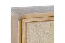 Venditadimobilionline - CREDENZA IN LEGNO -RATAN NATURALE 80 X 40 X 105 CM