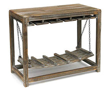 DanDiBo 9202-R - Portabottiglie in legno marrone con ripiano da 47 cm