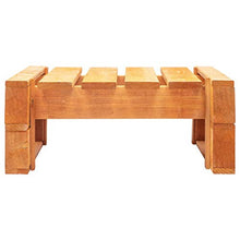 FAMIROSA Ottomana da Giardino con Pallet in Legno Marrone Miele