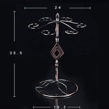 Hanks' shop - Scaffale per bicchieri da vino, stile rustico, a forma di diamante