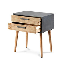 DGHJK Mobili per la casa, Comodino con 2 cassetti, tavolino da Divano, 56 x 38 x 65 cm