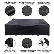 Osarke Copritavolo da Giardino Telo Copertura per Giardino Mobili Tabella Impermeabile Nero 170 x 94 x 70cm