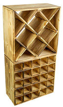 Kistenkolli Altes Land - Scaffale per vino in tre diverse versioni, per fino a 25 bottiglie 52 x 25 x 52 cm