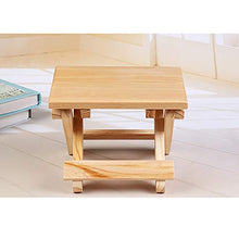 Duless Sgabello pieghevole in legno massiccio Mazza, sgabello quadrato