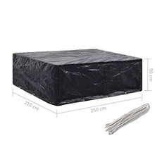 E E-NICES Coperture Arredi Giardino 2pz 8 Occhielli 250x210x90 cm