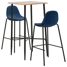 SKM Set da Bar 3 pz in Tessuto Blu C