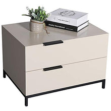 Comodino Tavolino Camera da Letto Comodino Tavolino Tavolino da caffè Tavolo con 2 cassetti for Camera da Letto Soggiorno Studio Camera Arredamento Moderno