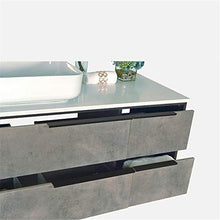 Mobile Lavabo Prodotto per Il Bagno in Legno Intelligente Bagno per Il Bagno Banco da Bagno Combinato Vanity Facile da Pulire (Color : Gray, Size : 50x120x85cm)