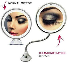 Specchio Specchi per Il Trucco 10x ingranditore LED Parete Luminoso 360 360 Bagno Rotazione