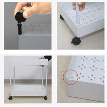 B&G Mensole, Carrelli, 3 Piani, Ultra-Sottili Scaffalature di Stoccaggio, Servizi Igienici, Bagni, Cucine E Camere da Letto,Bianca