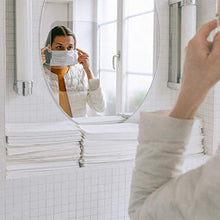 1pc Specchio doccia senza nebbia Specchio per trucco antiappannamento Specchio senza cornice durevole