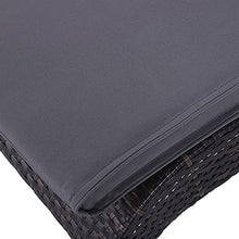 Outsunny Cuscino per Sdraio Lettino Prendisole da Giardino 198x53x5cm Grigio