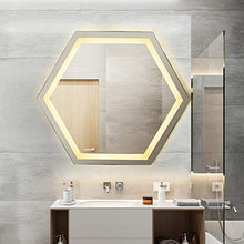 Bagno Specchio Parete Specchi, LED Illuminato Specchio Cosmetico Specchio per Il Trucco, di Differenti Temperature di Colore, con Defogger Dimmer E Touch Interruttore