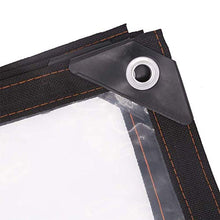 ZHCHL Telone Impermeabile Trasparente 2mX2m, Telone Impermeabile Occhiellato Telone Impermeabile per Esterno Trasparente, per Piante, Serra, Plastica, Trasparente