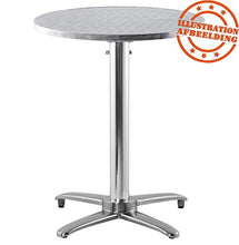Alterego - Piano da tavolo rotondo Barca, diametro 60 cm, in acciaio inox