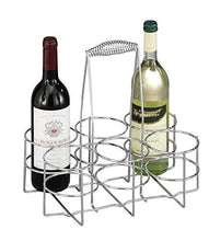 Zeller 24904 Portabottiglie per 6 Bottiglie, Cromo, 32 x 22 x 32 cm