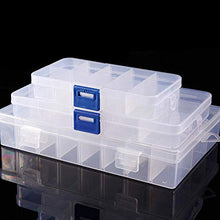 BGSFF Portapillole da Viaggio Portatile per Tablet portapillole Trasparente e visibile 10 Trasparente