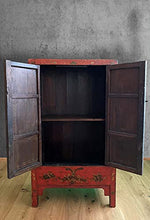 Armadio cinese con simboli della fortuna (149 x 85 x 45 cm), colore: rosso