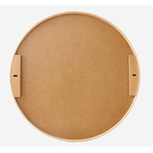 Specchio da Parete alla Moda Specchio da Bagno Nordico Specchio per Bagno sospeso con Mobile Contenitore Specchio Decorativo Tondo Oversize in Legno massello