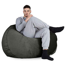 Lounge Pug®, Pouf Sacco Gigante 'Mammut', Velluto - Grafite