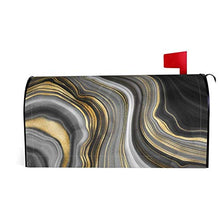 Moderno nero oro agata pietra preziosa unica progettato cassetta delle lettere copertura cassetta postale per giardino giardino giardino cantiere dimensioni standard 53 x 40 cm