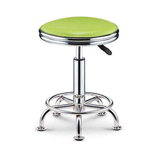 LWW Sedie, sgabelli da bar pranzo sedia con ruote mobile regolabile Altezza Kitchen,verde,A