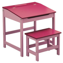Premier Housewares 2402525 Set Scrivania e Seggiolino per Bambini, 57x55x48 cm, Rosa