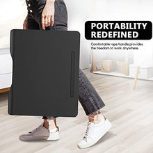AboveTEK Tavolo per Laptop Pieghevole Extra Large - Scrivania da Letto per Computer Ergo da 17 "con Cassetto Estraibile, Supporto per Telefono/Tablet/Portabicchieri - Tavoli Resistenti da Divano