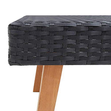 FAMIROSA Set Divani da Giardino 2 pz con Cuscini in Polyrattan Nero-9336