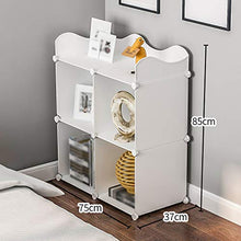 Comodino Sono Facile Da Installare 4 Griglie Salvaspazio Semplice E Moderno Casa Camera Da Letto Creativo Armadietti 75X37X85CM FANJIANI