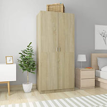 vidaXL Guardaroba in rovere Sonoma, 90 x 52 x 200 cm, colore: quercia
