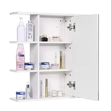 BXSZVOK Mobile Bagno 60x60Cm, Mobile Porta Cosmetici a 3 Strati con Specchio