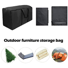 RRigo - Borsa per mobili da giardino impermeabile, leggera, per esterni, colore: Nero (S: 116 x 47 x 51 cm)