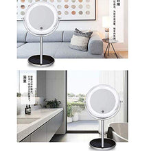 Specchio per Il Trucco, Specchi per Il Trucco del Bagno Specchi Portatili Specchio ingranditore 5X ingrandito Illuminato a Doppia Faccia Rotondo, Specchi da Barba Specchio ingranditore