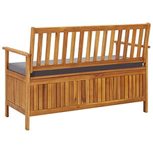 vidaXL Cassapanca da Giardino 120 cm in Legno Massello di Acacia